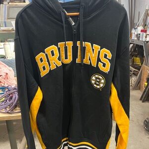 Bruins Black and Gold Hoodie Jacket
